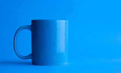 tazza, semplice, azzurro