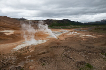 Landmannalaugar Geothermal Field in Iceland.