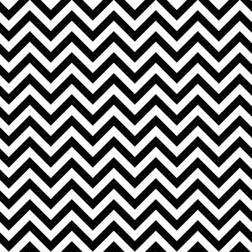 Seamless chevron monochrome pattern. Simple geometric design for wrapping, wallpaper, textile. Seamless Zigzag black and white Pattern.