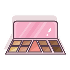Isolated eye shadow colored fashion icon Vector