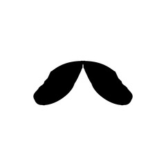 Retro mustache icon. Simple style Man hair salon big sale poster background symbol. Man hair salon brand logo design element. T-shirt printing. Vector for sticker.