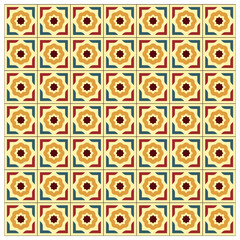 Simple ceramic tile mosaic, vector illustration for backgrounds