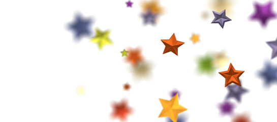stars. Confetti celebration, Falling colour abstract decoration for party, birthday celebrate,