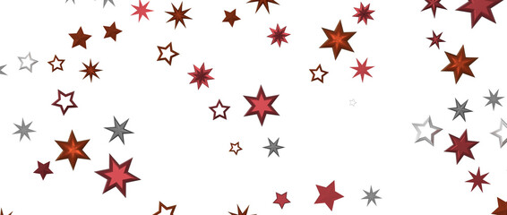 Festive christmas card. Isolated illustration white background. - in red