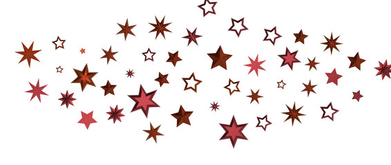 Festive christmas card. Isolated illustration white background. - in red