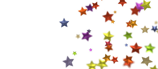 stars. Confetti celebration, Falling colour abstract decoration for party, birthday celebrate,