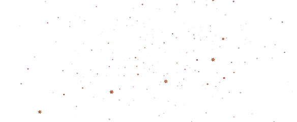 Holiday golden decoration, glitter frame isolated - in red