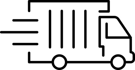 Truck icon freight, delivery symbol. Vector illustration.