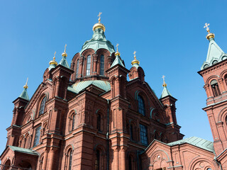 Fototapeta na wymiar Uspenski Cathedral, Helsinki