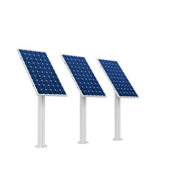 Solar panel system 3D Isolated