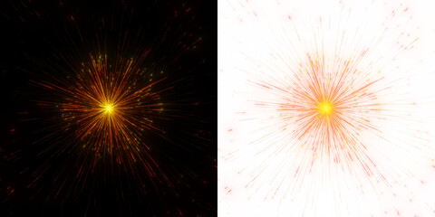 Hot particle burst with fast motion and shining stars. Perfect for creating a futuristic and high-speed feel with elements of technology, science and innovation.   PNG transparent, graphic element.