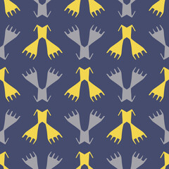 Seamless pattern with ethnic geometric ornament.