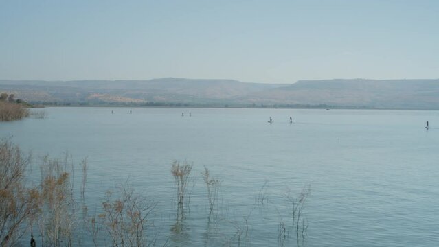 Standup Paddleboarding (SUP) on the Sea of Galilee - Pan - 24p