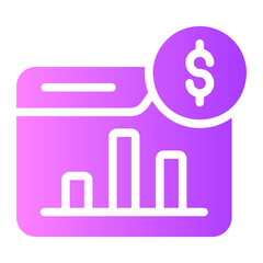online donation gradient icon