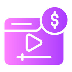 paid content gradient icon