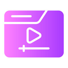 streaming gradient icon