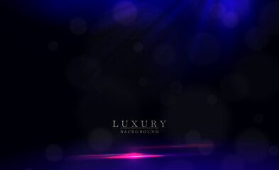 Black illustration with dim blue beams of light