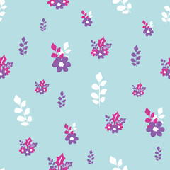 Bouquet seamless sky background repeat pattern 