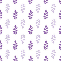 Leaf vector repeat pattern seamless withe background