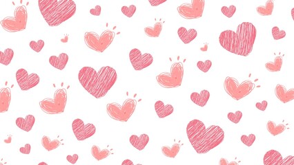 Fototapeta na wymiar Love Pattern Vector Illustration. Valentine's Day Background Design Ideas. Heart Pattern.