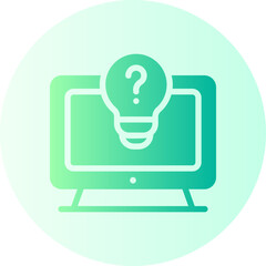 design thinking gradient icon