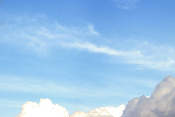 Sky and clouds background, empty space.