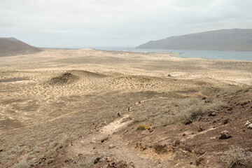 Path up to Montaña Amarilla from La Cocina beach