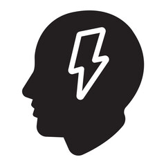 mind glyph icon