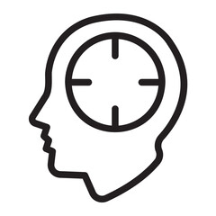 mind glyph icon