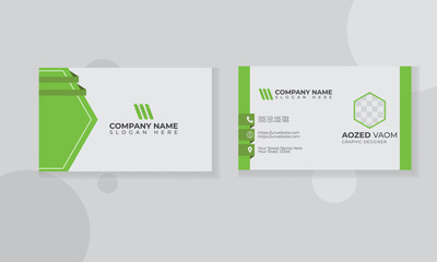 Double-sided creative business card template.