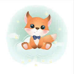 cute baby animals on the ballon