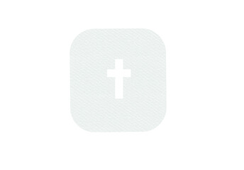 Fototapeta premium Watercolor Easter cross clipart. Floral crosses illustration 