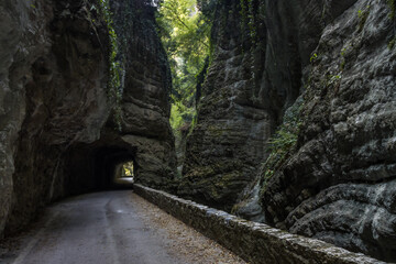 Strada della Forra panoramic road through the gorge on Lake Garda