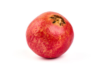 Ripe Fresh Garnet fruit, pomegranate, isolated on white background.