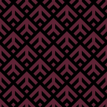 Arrows wallpaper. Japanese mountains motif. Ancient mosaic backdrop. Oriental pattern background. Ethnic ornament. Folk image. Digital paper, textile print, web design. Seamless art illustration