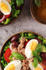 Nicoise salad - traditional French dish	