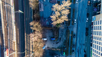 Hamburg panorama, parking..