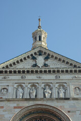 Fototapeta na wymiar Detail of the Cathedral of Cremona, Lombardy, Italy