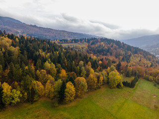 Polskie góry jesienią szczyrk Polska