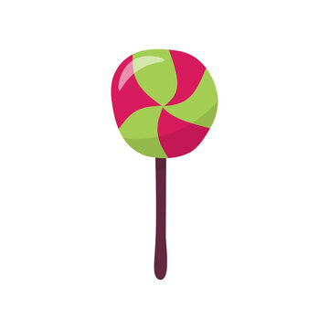 recommend clip art: Vector single image of lollipop isolated on white background