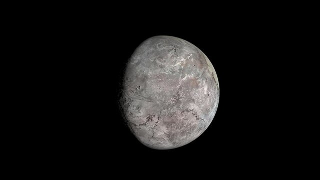 Planet Pluto Animation Transparent Alpha Video