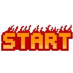 ドット絵　ゲーム風スタート