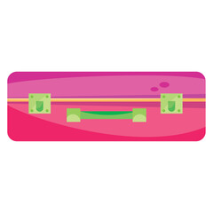 Isolated colored travel suitcase icon Vector
