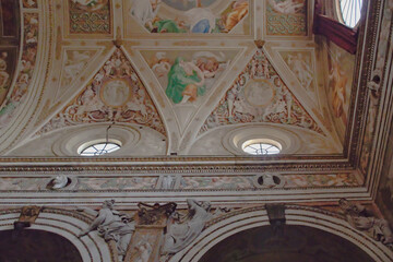 Detail of San Sigismondo Church in the  Roman Catholic religious complex in Cremona, Italy