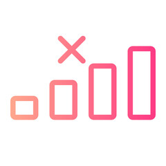 no signal gradient icon