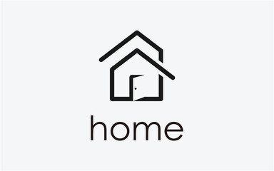 LOGO HOME SIMPLE MODERN LINE