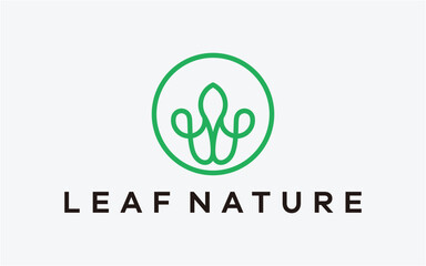 LEAF NATURE MODERN SIMPLE LINE
