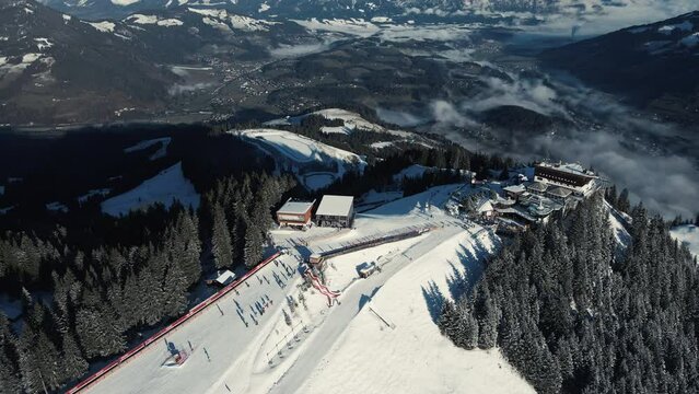 Kitzb&uuml;hel Hahnenkamm - Luftaufnahme