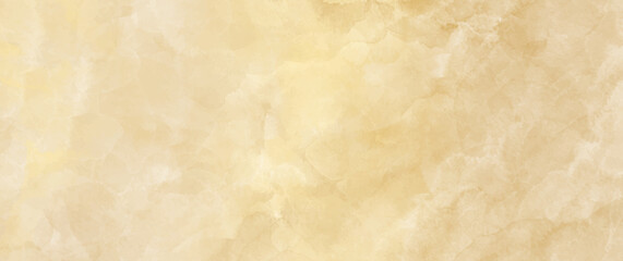 Gold vector watercolor art background. Old paper. Beige watercolour texture for for cover design, cards, flyers, poster, banner or design interior. Brushstrokes and splashes. Painted luxury template.