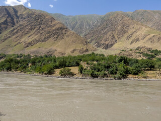 Afghan village across Panj River.